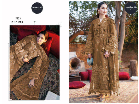 Mehboob Tex 1883 Cambric Cotton With Embroidery Pakistani Salwar Kameez